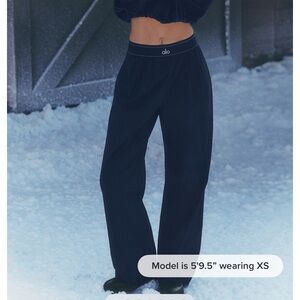 ALO Yoga Dark Blue Wide Leg Pants /Suit up
Trouser size Small